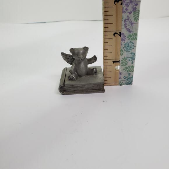 Vintage Teddybear Pewter Etain Zinn Tooth Fairy Tales Keepsake Box/Holder - Picture 9 of 9